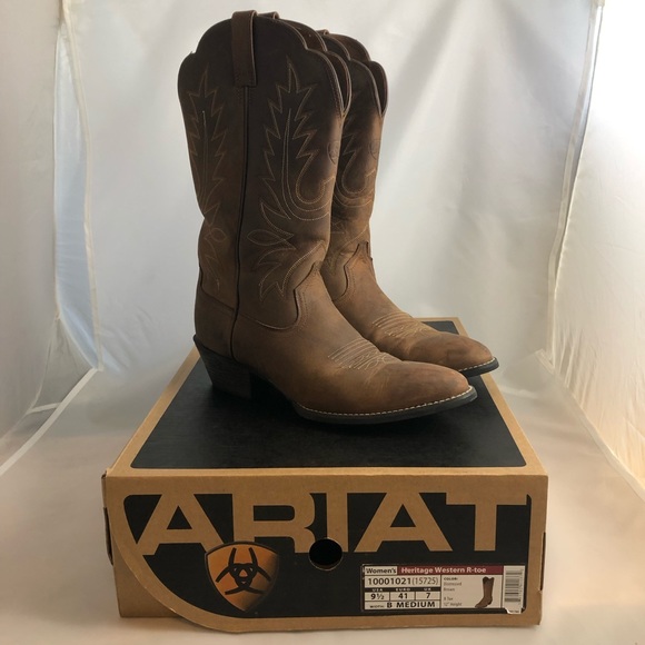 ariat heritage r toe western boot